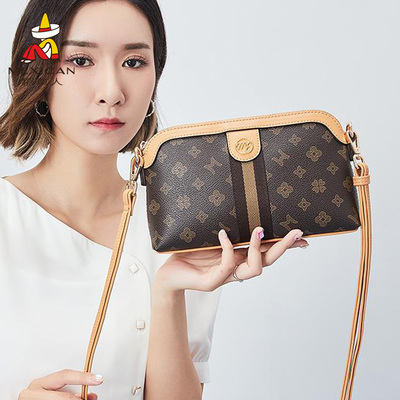 稻草人女包2026新款印花贝壳包