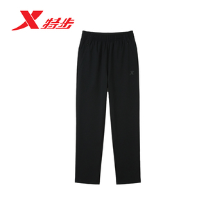 特步女裤CHINA九分裤2026夏季新款透气运动直筒梭织974228690204
