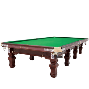 星牌英式斯诺克台球桌标准斯诺桌球台XW105-12S京剧脸谱设计