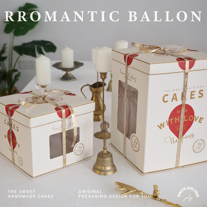 生日蛋糕盒子包装盒家用6/8/10寸双层加高生日蛋糕盒网红一次性,厨房/烹饪用具,点心包装盒/包装袋,淘宝优惠券,粉丝福利购,淘宝优惠卷