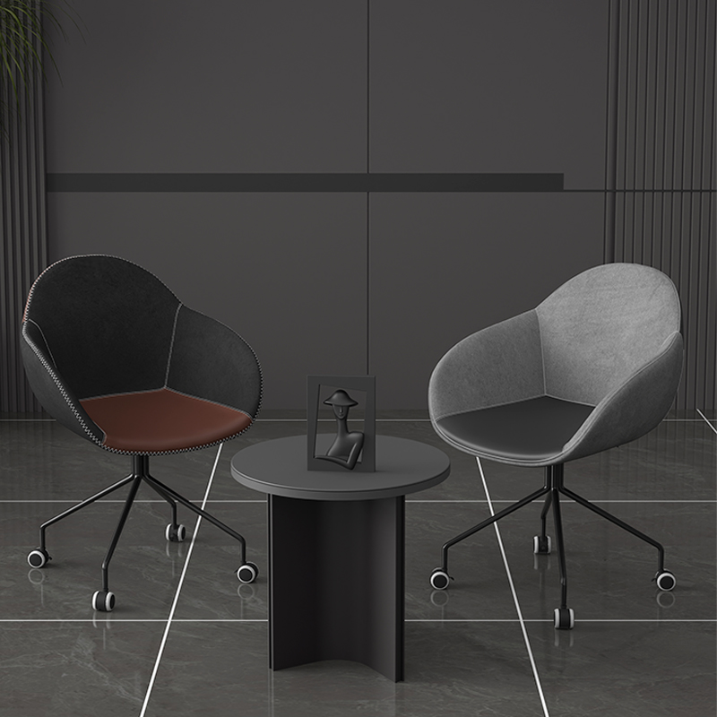 可好电脑椅家用现代简约餐椅靠背椅舒服久坐书房办公椅万向轮转椅