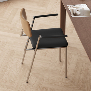 可好餐椅餐厅包豪斯靠背椅家用简约设计软包椅中古风休闲椅吃饭椅