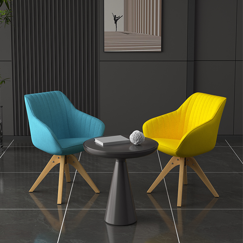 现代简约电脑椅子家用靠背椅餐椅懒人旋转椅书桌椅实木椅子书房椅