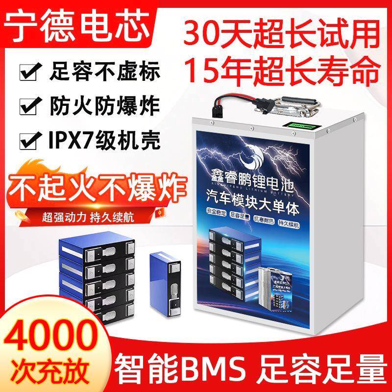 宁德电动车锂电池48v60v72V两轮三轮车外卖快递专用大容量锂电瓶