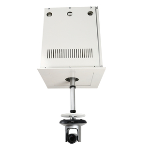 富达 天花板嵌入吊顶双开合门摄像头一键升降1米挂架子家用商用投影仪投影机自动智能伸缩电动遥控吊架