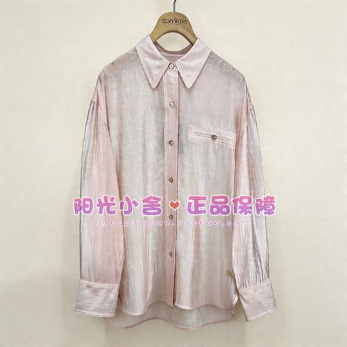 TeenieWeenie小熊26夏时尚微宽松垂感衬衫TTYA2625W4A YA2625W4A