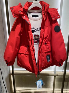 ^TeenieWeenie小熊23冬工装风羽绒服滑雪服TTJD234C08R JD234C08R