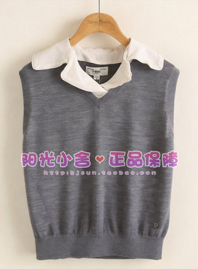 TeenieWeenie小熊26秋气质针织背心TTKN26A38B250D KN26A38B250D