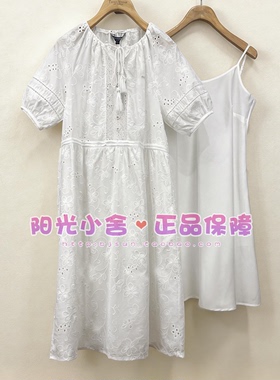TeenieWeenie小熊26夏优雅镂空刺绣连衣裙TTOW2665W1B OW2665W1B