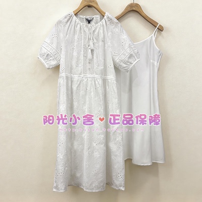 TeenieWeenie小熊26夏优雅镂空刺绣连衣裙TTOW2665W1B OW2665W1B
