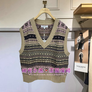 TeenieWeenie小熊2025冬针织背心TTKN254TC7B KN254TC7B