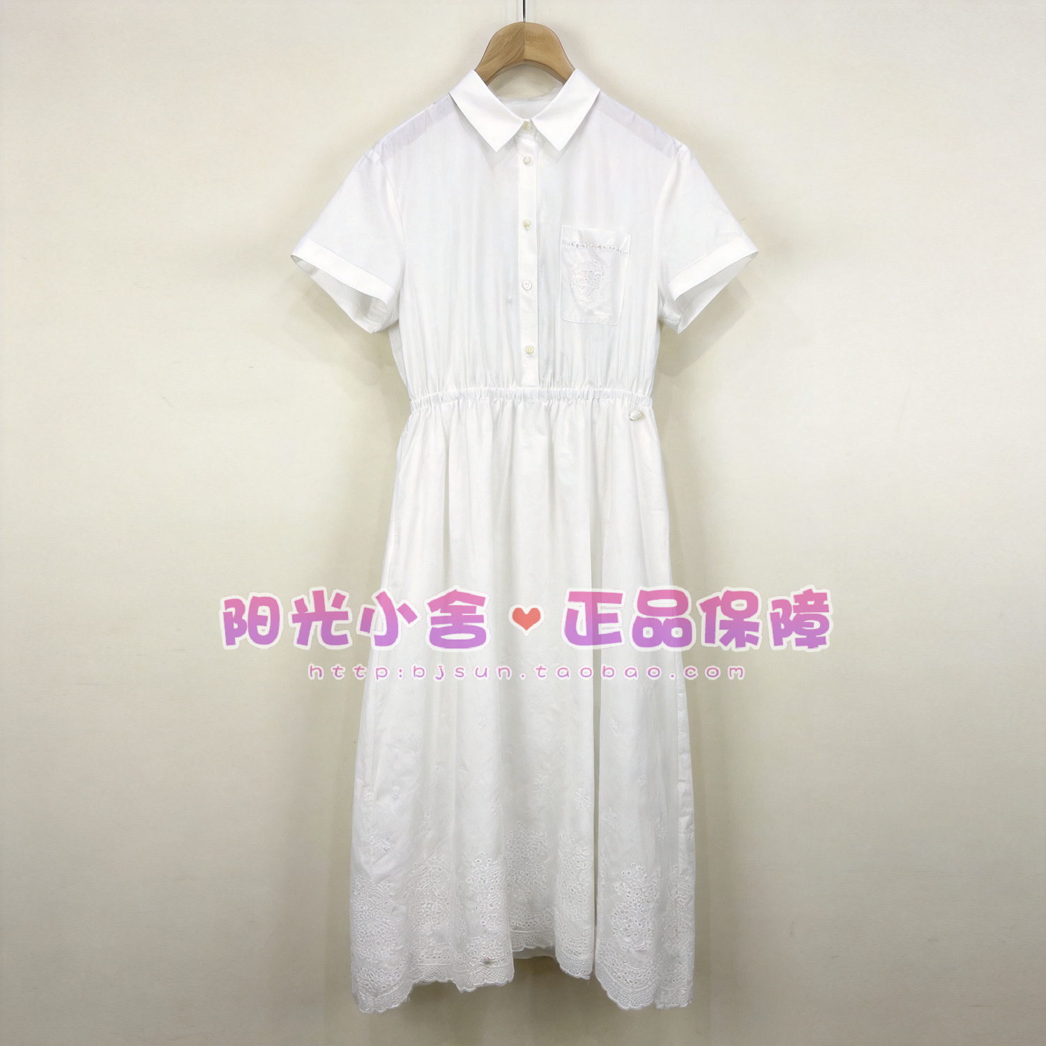 TeenieWeenie小熊26夏衬衫式翻领连衣裙TTOW2625W1B OW2625W1B