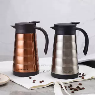 乐扣乐扣不锈钢保温壶大容量一键式真空内胆保温咖啡壶家用热水瓶,餐饮具,咖啡壶,淘宝优惠券,粉丝福利购,淘宝优惠卷