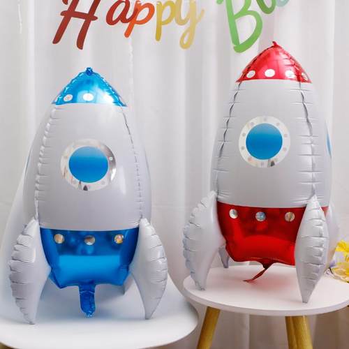 新款24寸4D火箭铝膜气球