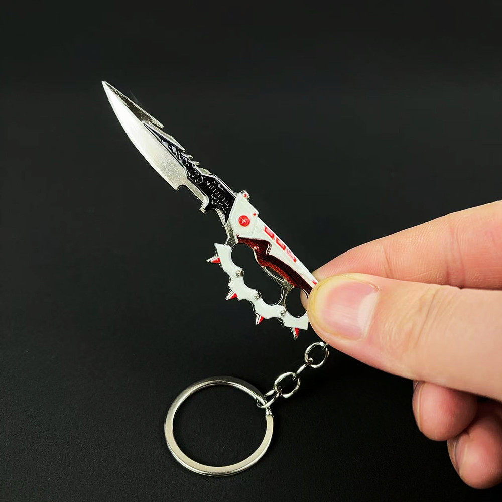 信条三角洲小号迷你钥匙扣挂件游戏周边金属武器模型书包挂饰吊坠