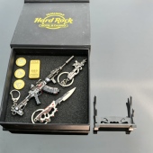 三角洲周边模型腾龙金属小枪P90挂件信条迷你三角币礼盒套装 玩具