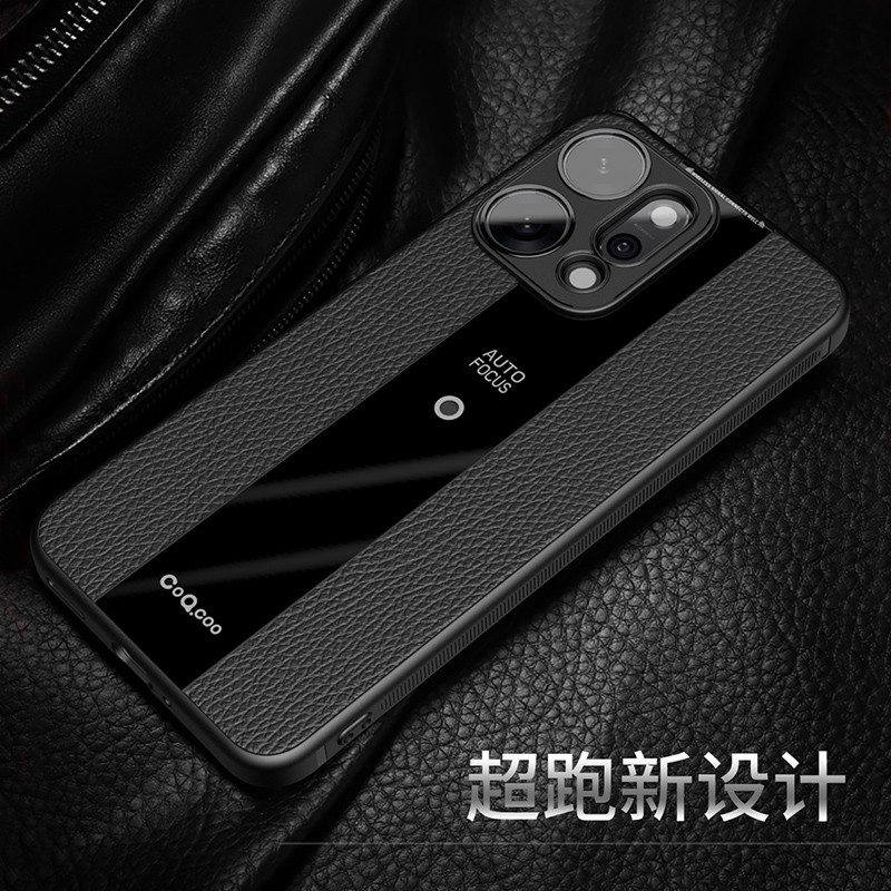 酷形适用opporeno14手机壳新款reno14pro素皮保护套个性创意oppo硅胶高档皮纹por镜头全包防摔高级感男女外壳