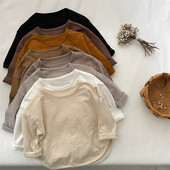 英国KABEI 潮T 男女童竹节棉宽松打底衫 TREE儿童t恤2026新款 春秋季