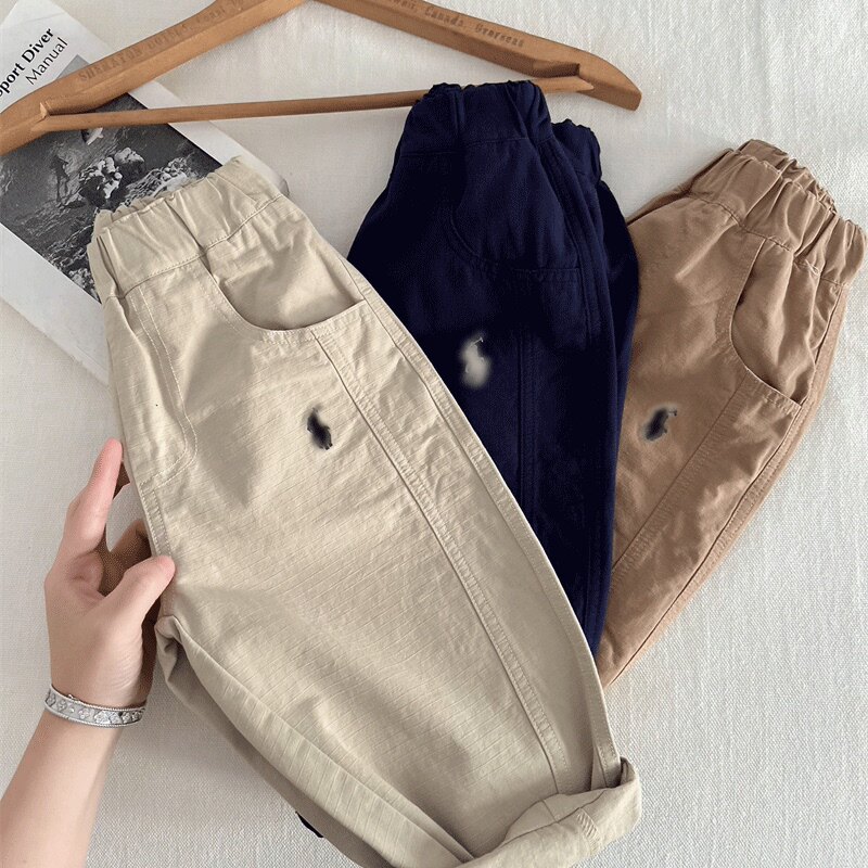 英国KABEI TREE儿童裤子男童萝卜裤宝宝2026新款春秋季纯色休闲裤