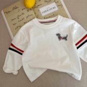 英国KABEI 男女童纯棉T小童宝宝休闲打底衫 TREE儿童长袖 t恤春秋季