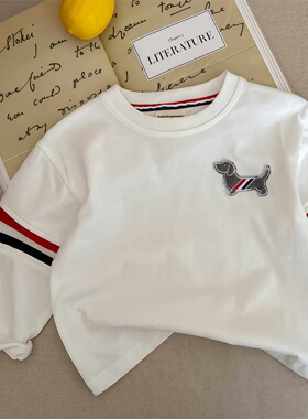 英国KABEI TREE儿童长袖t恤春秋季男女童纯棉T小童宝宝休闲打底衫