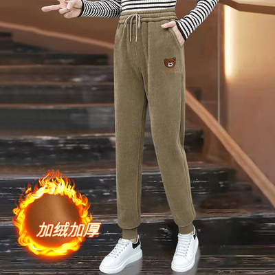 秋冬百搭休闲运动长裤子女