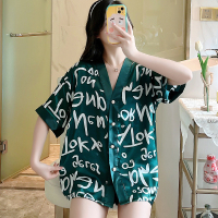 大碼mm冰絲睡衣女夏2024新款網(wǎng)紅