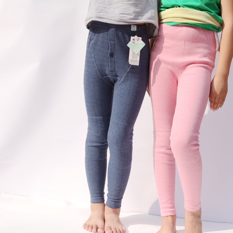 春季纯棉打底秋裤儿童护膝舒绒裤男女中大童外穿修身学生保暖裤