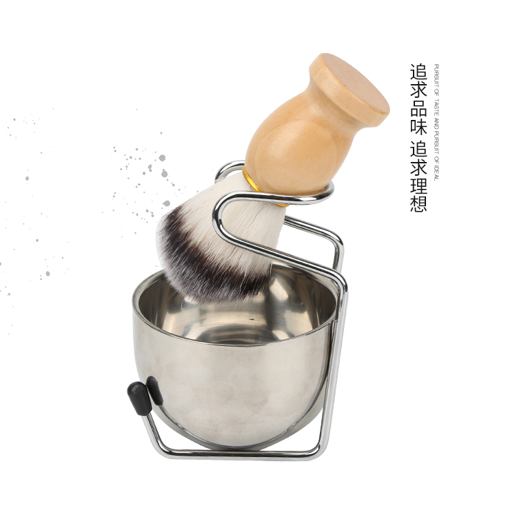 刮胡刀配件榉木纯獾毛剃须刷刮胡刷套装打泡刷不锈钢剃须皂膏胡皂在类目 家庭/个人清洁工具, 卫浴用具/卫浴配件, 皂网/架中 - 来自Buy2taobao.com提供专业的淘宝代购服务