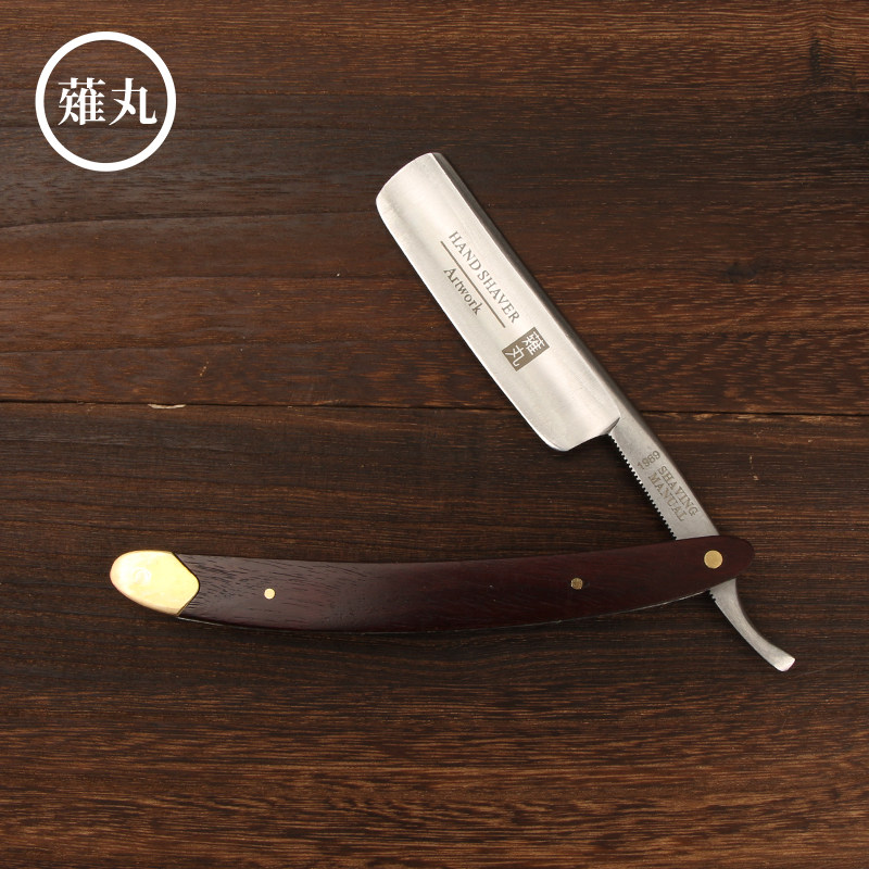 日本进口碳钢手动剃刀木柄老式刮脸刀剃须刀修胡刀发廊用具剃头刀|ruв категории семья/личные чистящие средства, потребительских уборка посуды, бритва - от Buy2taobao.com для оказания профессиональной услуги покупки агента Taobao