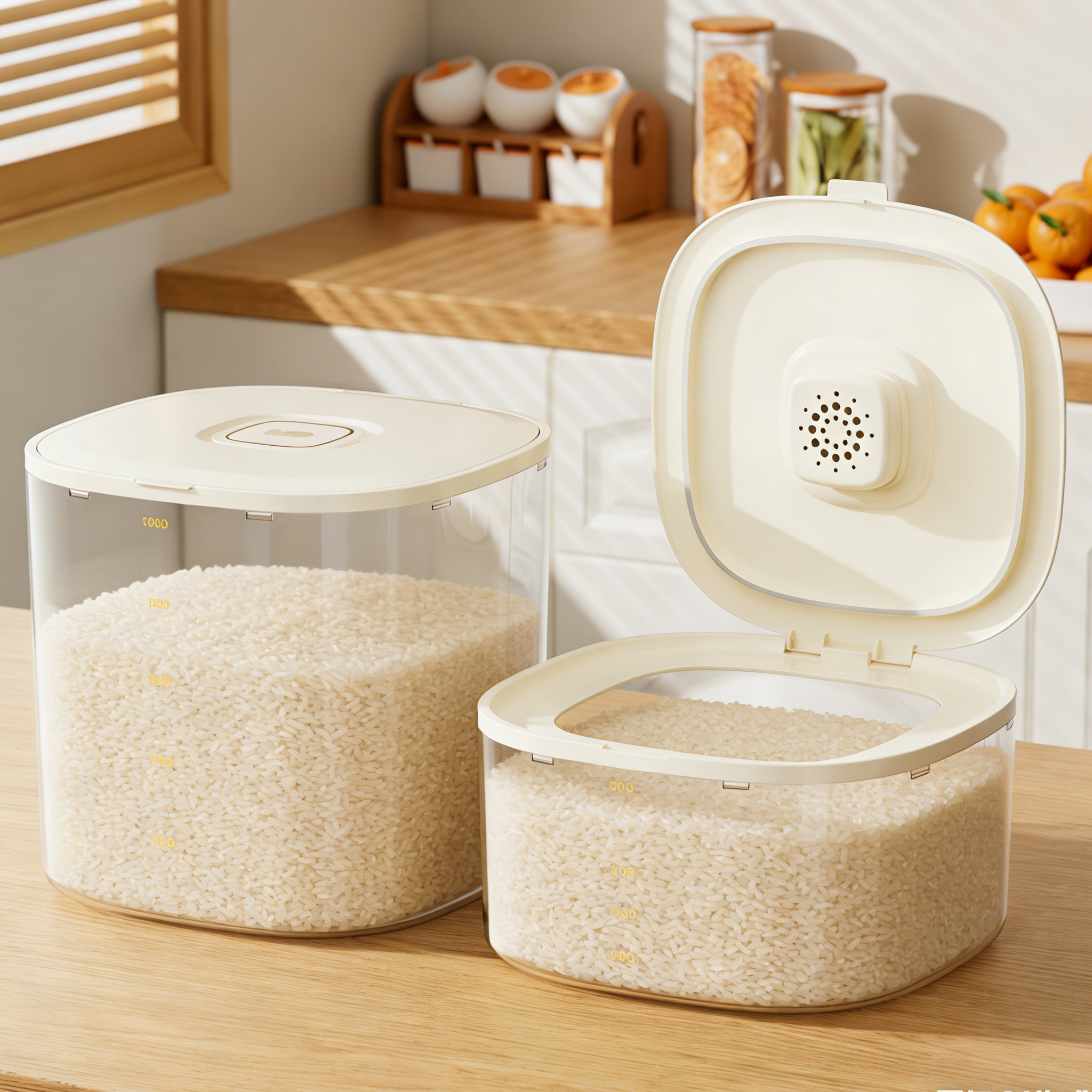 米桶家用防虫防潮防尘透明密封储粮桶面桶米箱五谷杂粮米缸收纳桶,厨房/烹饪用具,米桶/米缸,淘宝优惠券,粉丝福利购,淘宝优惠卷