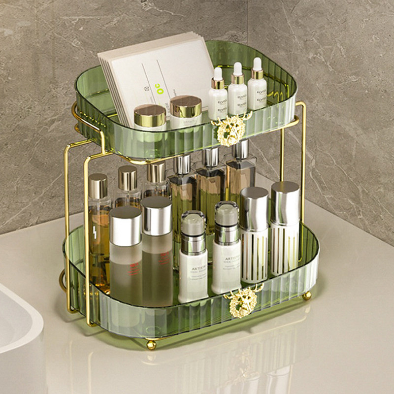 透明化妆品收纳盒家用桌面化妆盒梳妆台刷子宿舍面膜收纳置物架