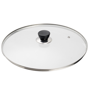 锅盖家用玻璃加厚防烫手柄可视盖子炒菜锅蒸锅铁锅用28-32cm锅盖