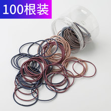 成人弹力韩 100根装 头绳皮筋橡皮筋发圈头饰扎系头发绑高简约个性