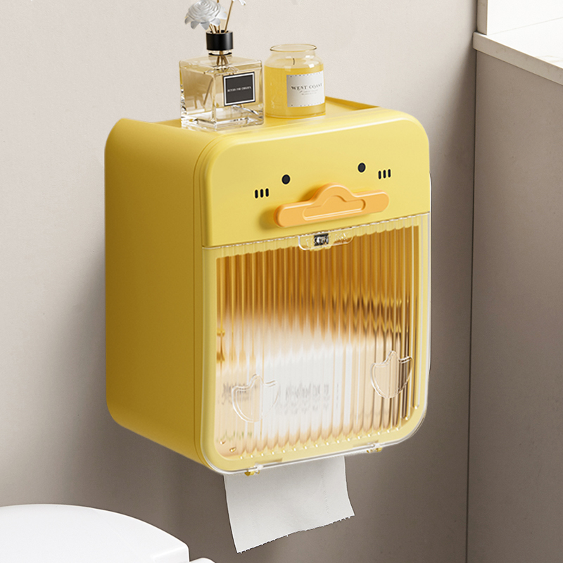 木丁丁免打孔纸巾盒卷抽通用