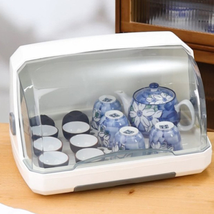茶具收纳盒桌面杯子置物架防尘玻璃杯茶杯托 托盘沥水杯架子杯架