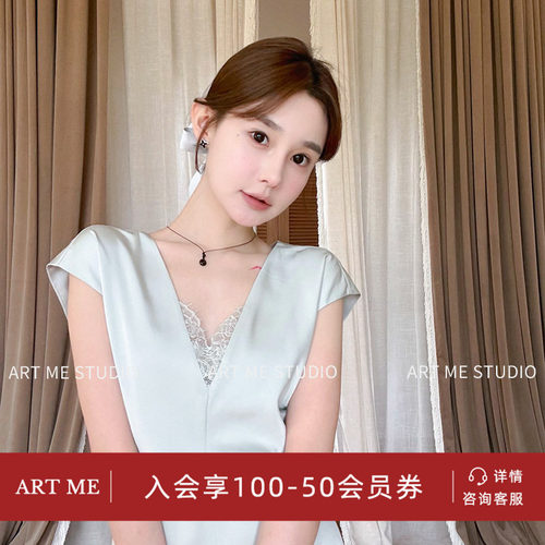 ARTME瓜瓜琉璃光感两色连衣裙