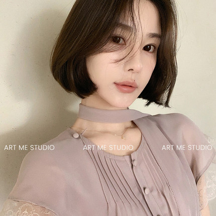 ARTME瓜瓜 云纱荷叶边纯欲气质上衣蝴蝶结系带蕾丝飞袖拼接衬衫