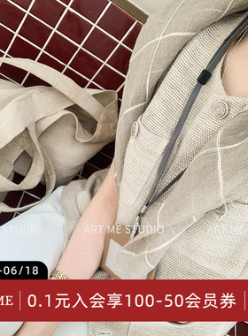 ARTME瓜瓜 柏林优雅小香风气质通勤两色马甲圆领无袖修身收腰马夹
