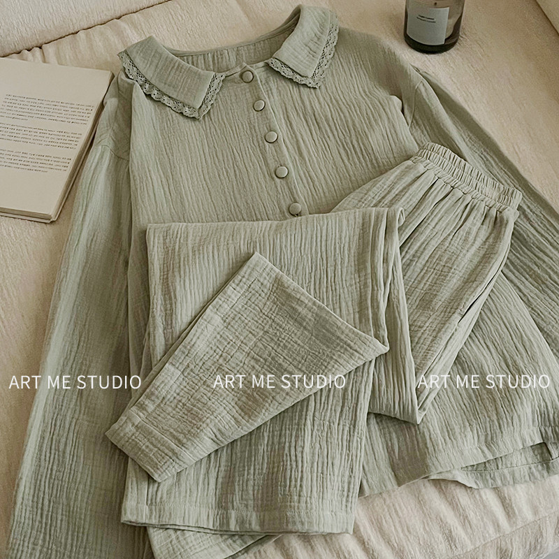 【ART ME】线下款100棉居家两色睡衣套装w1905j1r