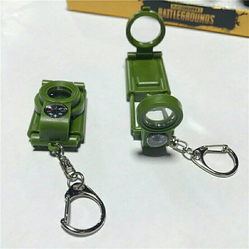 销款迷你望远镜照明灯指南针放大