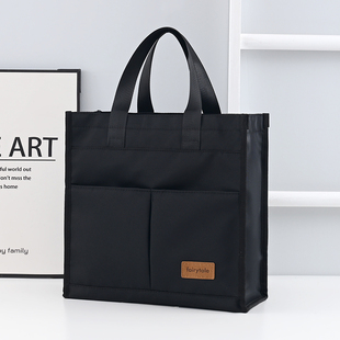 男女公文手提包电脑袋a4文件包上班通勤手提袋学生提书袋补习包