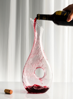 Baer家用红酒快速醒酒器高档水晶玻璃盛酒壶倒酒器创意蜗牛醒酒器