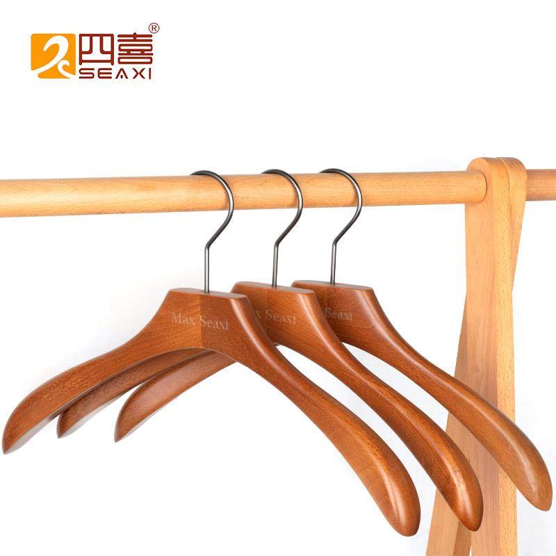 实木衣架家用挂衣宽肩衣服架木质衣撑防滑衣柜服装店无痕大衣专用,收纳整理,木质衣架,淘宝优惠券,粉丝福利购,淘宝优惠卷