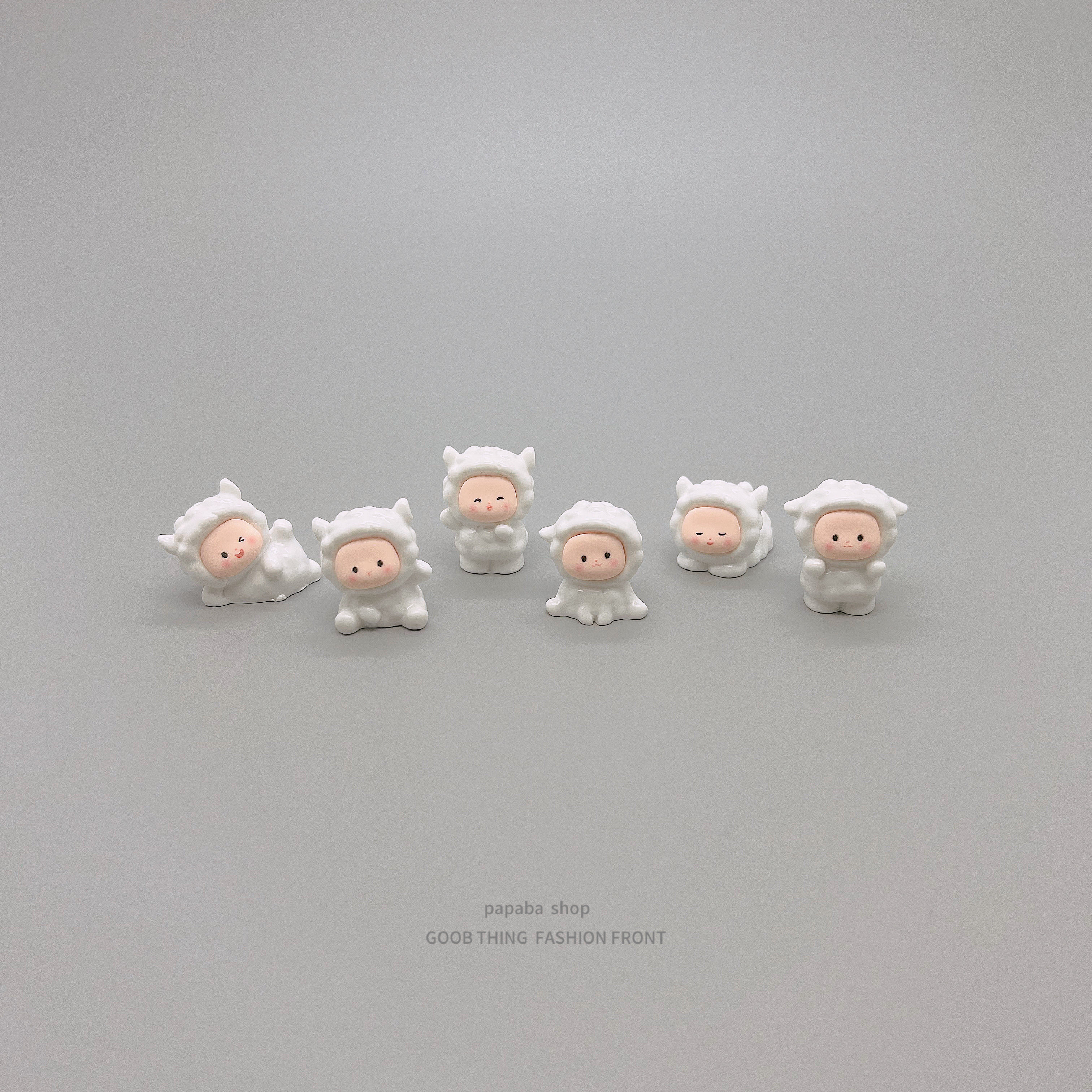 可爱白白小绵羊小摆件