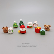 无聊了摆一摆圣诞老人圣诞树治愈小摆件车载中控台办公桌工位装饰