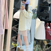 feytiy叠搭蕾丝系带纱裙个性 甜酷新款 外搭半身裙fever屁帘子裙帘