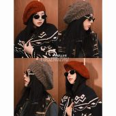 罗猪猪 复古柔软麻花针织羊 100纯羊毛 羊毛小灯泡 多种佩戴方式