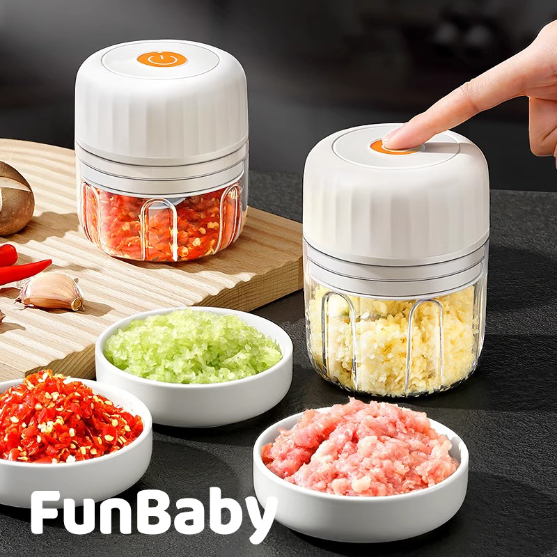 日本进口多功能电动打蒜器绞肉器