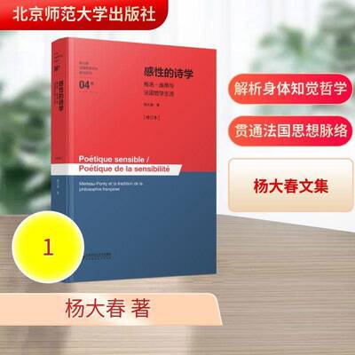 感性的诗学:梅洛-庞蒂与法国哲学主流:Merleau-Ponty et la tradition de la philosophie Française杨大春 图书书籍